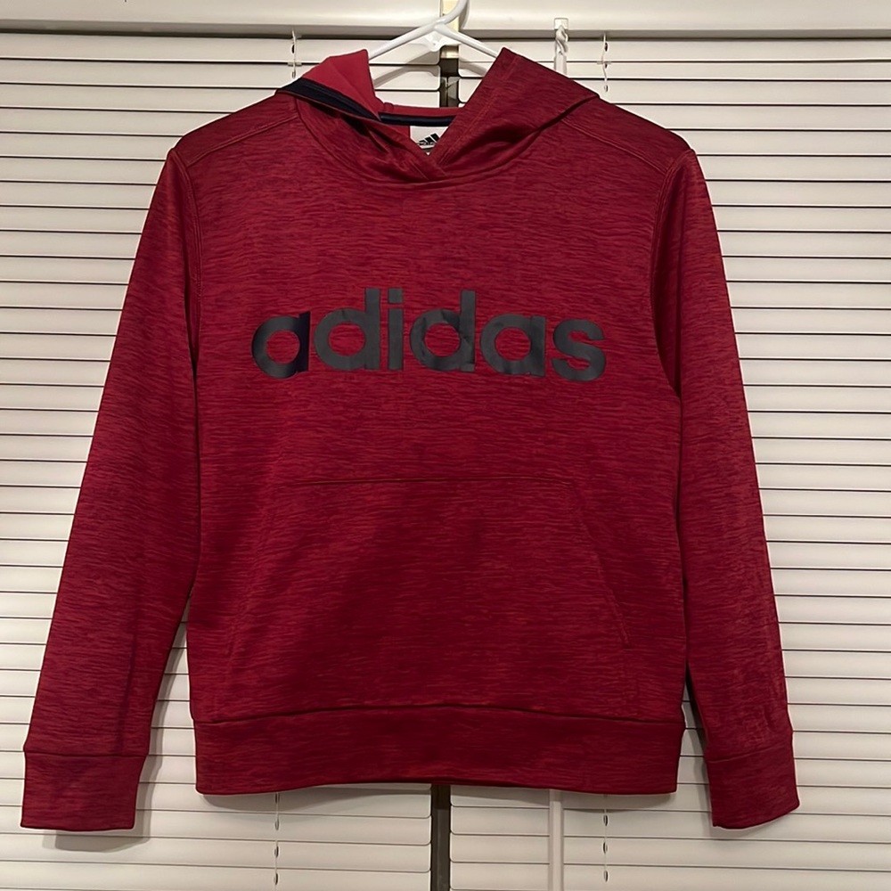 Red Adidas Kids Hoodie